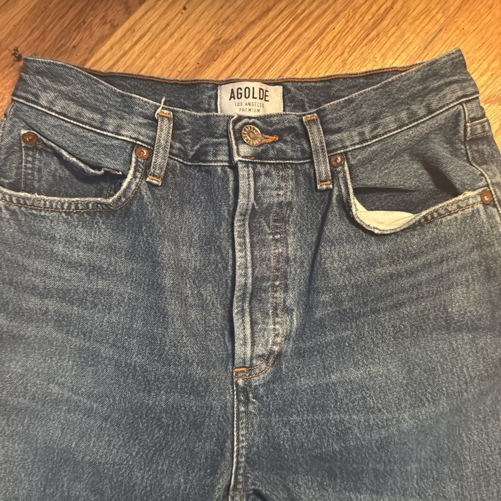 Agolde Riley High Rise Crop - Picture 2 of 6